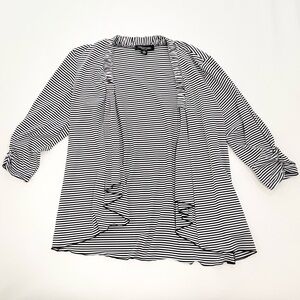 Perceptions Monochrome Striped Blouse